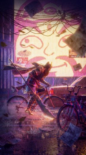 万国觉醒-关羽骑自行车